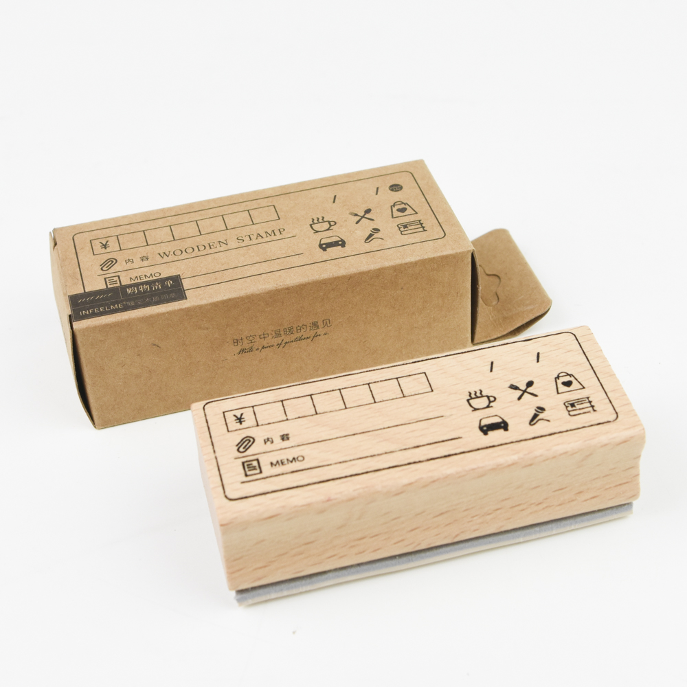 In feel me-wooden stamp  YZ-4932