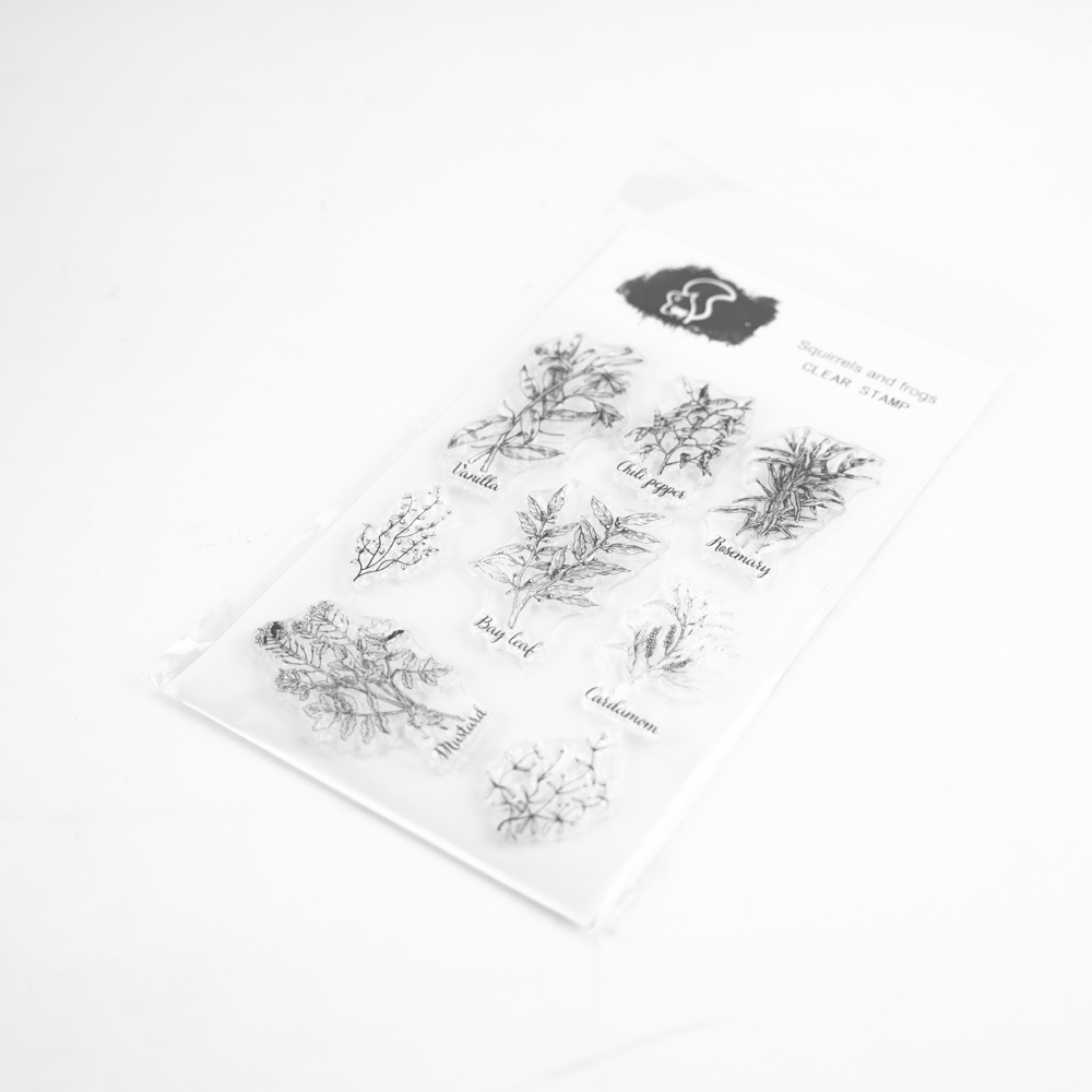 草花のクリアスタンプ 植物図鑑
