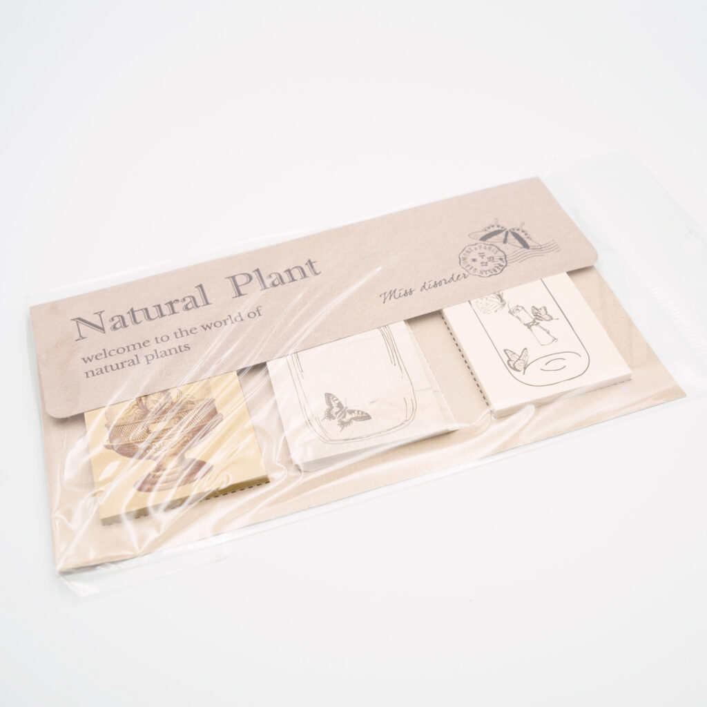 【SALE】Natural Plant アンティーク素材紙メモ 0667