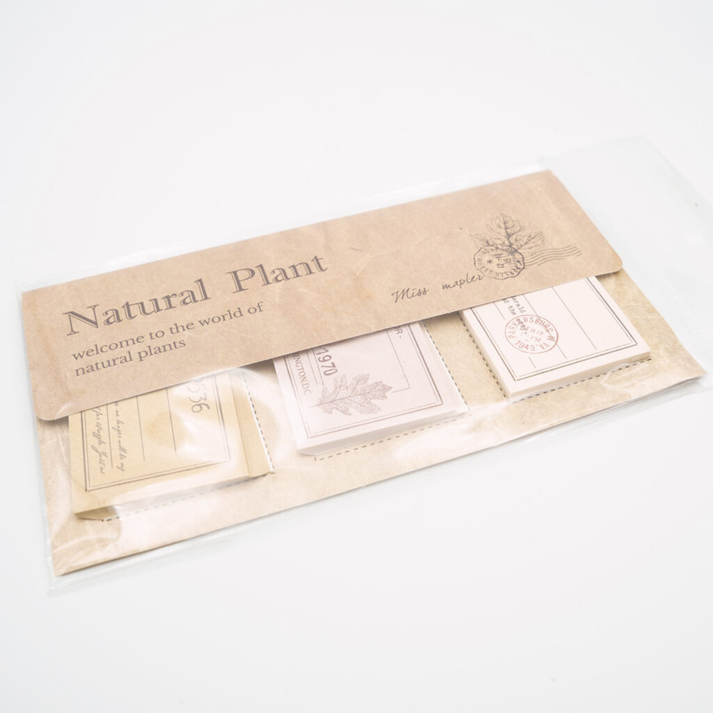 【SALE】Natural Plant アンティーク素材紙メモ 0629